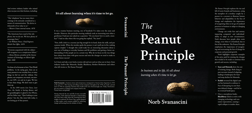 The Peanut Principle book cover by Norb Svanascini